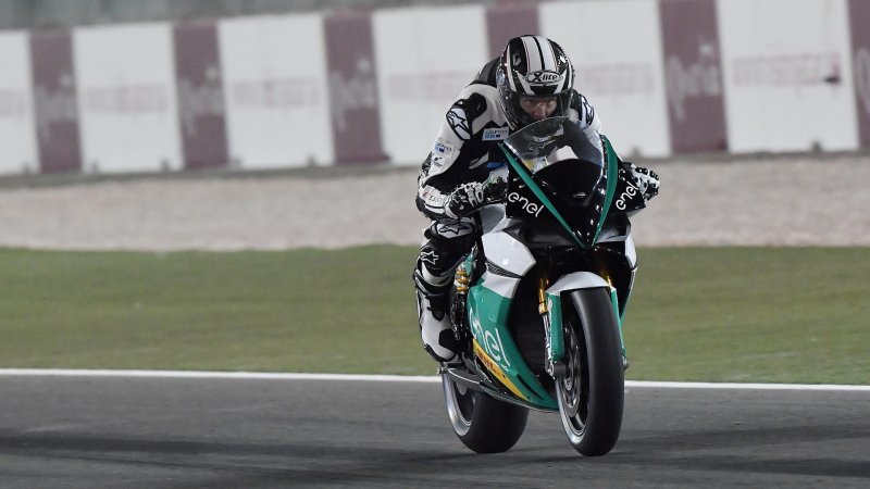 Energica Ego Corsa MotoE Race Bike Makes its First Demo Lap in Qatar