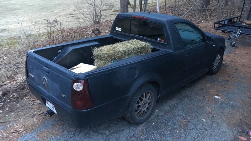 A Mouse Hitched a Ride in the VW Jetta Smyth Ute