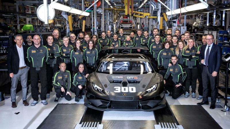 Lamborghini Achieves Another Production Record with 300 Huracán Race Cars Built in Three Years