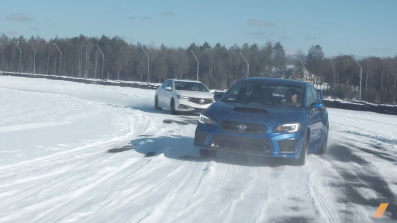 Acura TLX A-Spec Vs. Subaru WRX STI at Monticello Motor Club: An Utterly Unfair AWD Winter Showdown