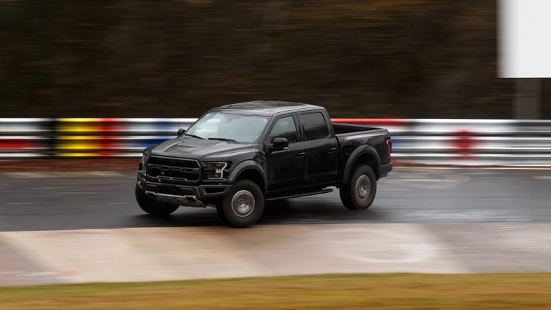 Watch Vaughn Gittin Jr. Drift the Nurburgring in a Ford F-150 Raptor