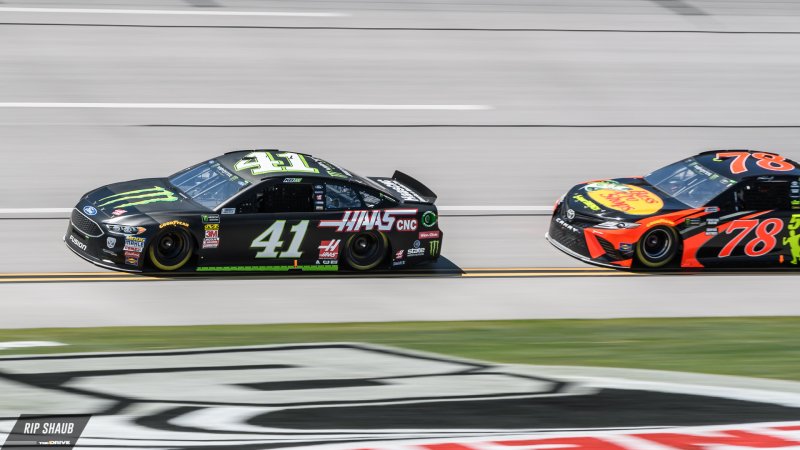 Kurt Busch Sighs of Second-Place Finish at Talladega Superspeedway