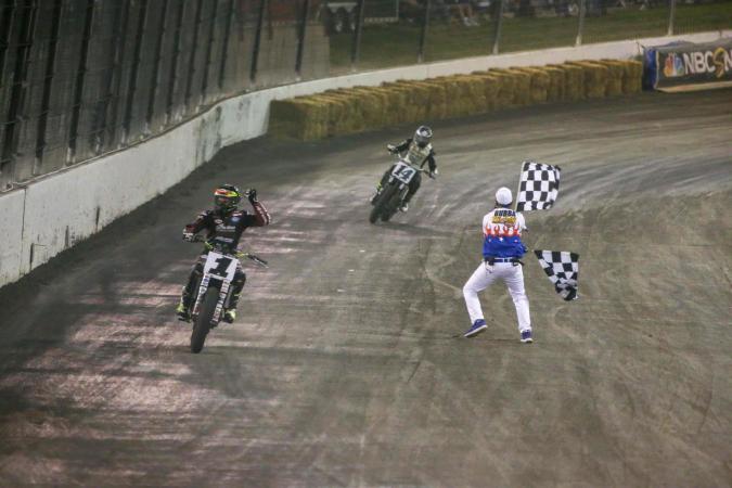 Jared Mees Overcomes Atlanta Disqualification to Lead American Flat Track Championship