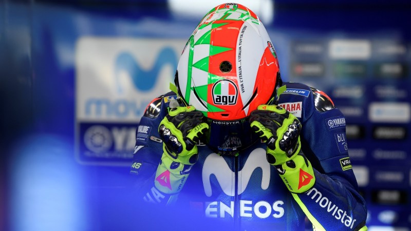 Valentino Rossi Debuts AGV Pista GP R Tricolore Design at Italian Grand Prix