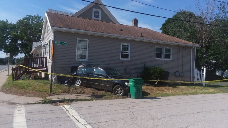 This Car Is Holding Up the House It Crashed Into