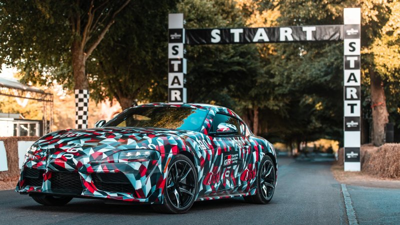 Watch the New Toyota Supra Run the Goodwood Hill Climb