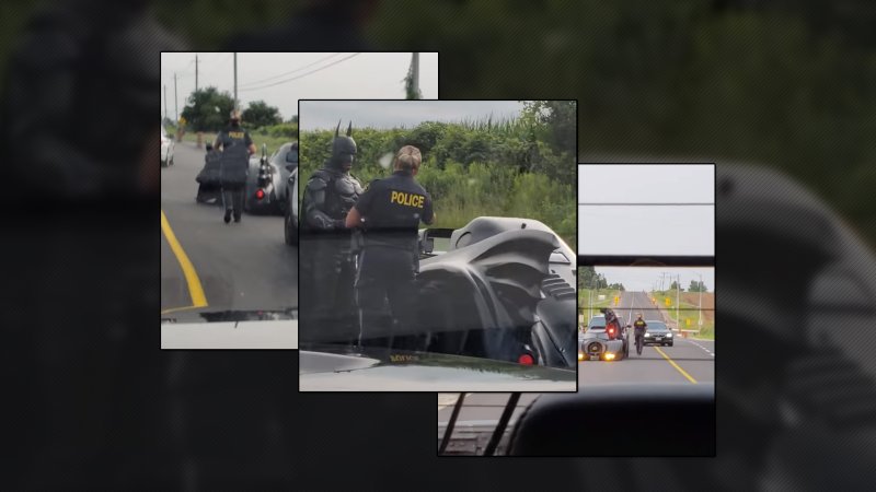 Watch Canadian Batman Get Pulled Over in the Batmobile