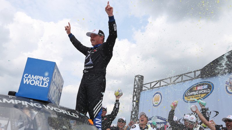 Brett Moffitt Collects Fourth 2018 NASCAR Truck Series Win at Michigan