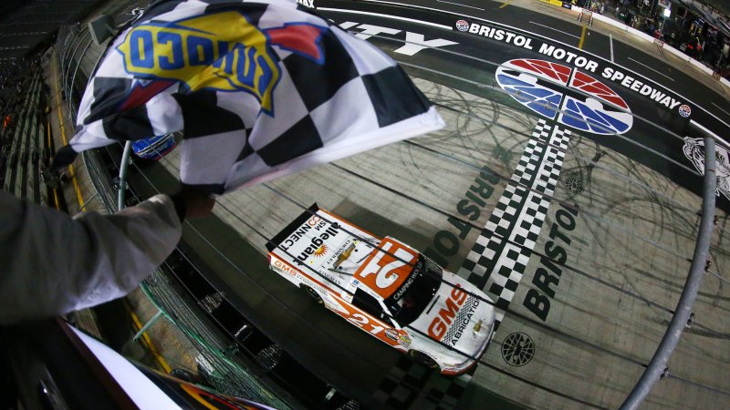 Johnny Sauter Wins NASCAR Truck Series Race at Bristol and Claims 2018 Regular Season Title