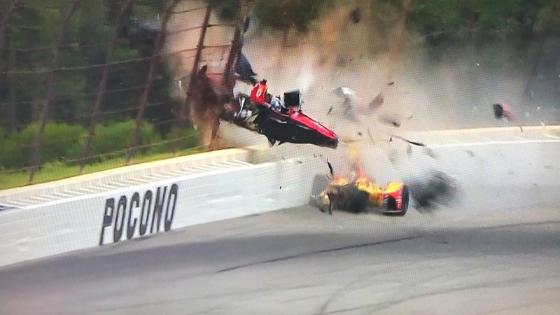 IndyCar: Robert Wickens Under Medical Evaluation After Violent Crash