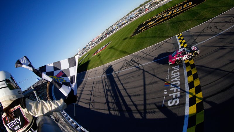 John Hunter Nemechek Takes First NASCAR Xfinity Series Win at Kansas Speedway