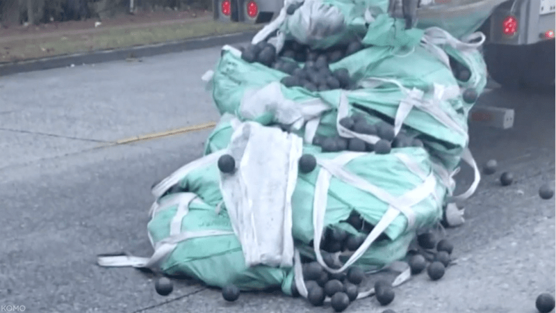 Watch as Big Metal Balls Blast Seattle Motorists With No Mercy