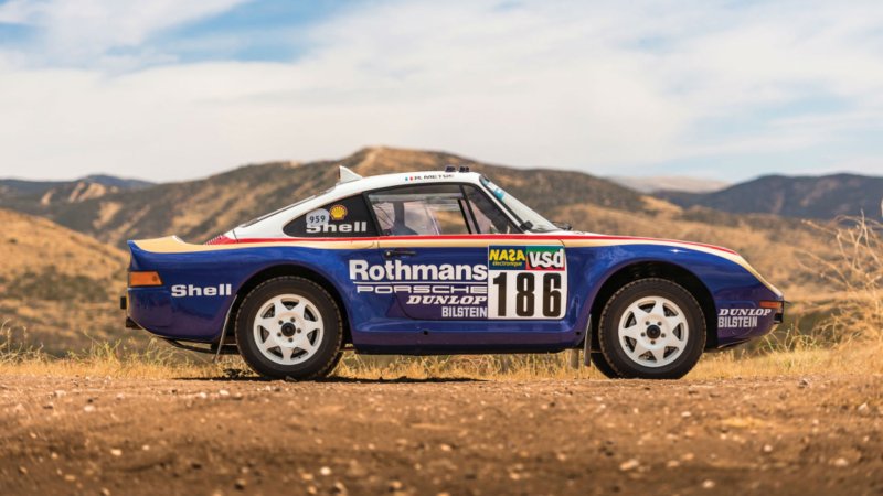 Paris-Dakar Porsche 959 in Rothmans Livery Sells for Colossal $5.9 Million