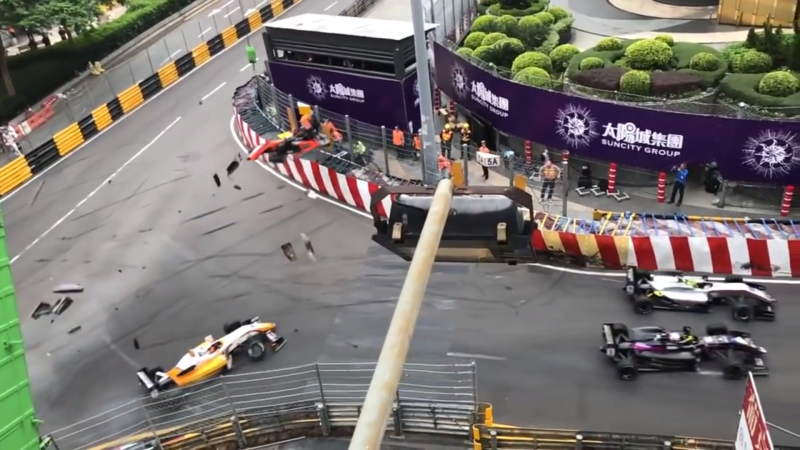 F3 Driver Suffers Spinal Injuries in Tremendous Macau Grand Prix Crash