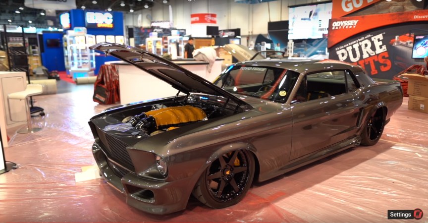 A Horse-Loving Madman Stuffed a Ferrari V8 Engine Into a 1968 Ford Mustang