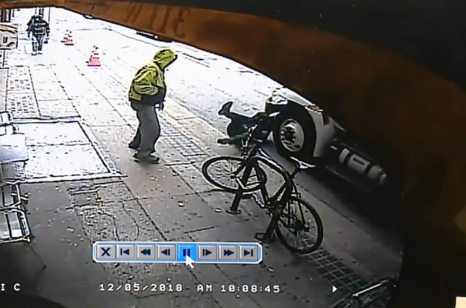 Brutal Surveillance Video Shows Man Pushed Into Path of Truck