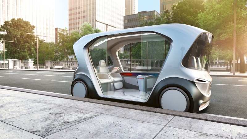 Meet Bosch’s All-Electric, Self-Driving Pod That’s Coming to CES 2019