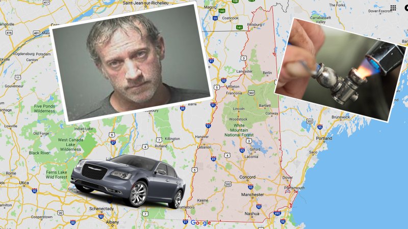 Cops at Red Light Reportedly Spot New Hampshire Man Smoking Crack, Receiving Oral Sex in Car Ahead