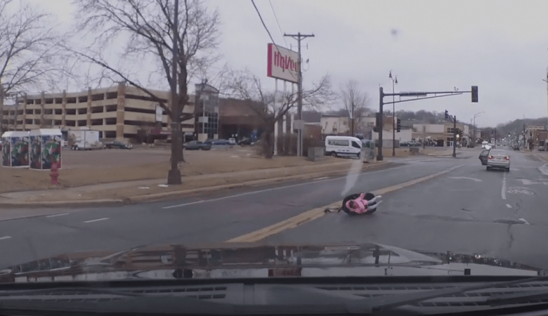 Dashcam Video Shows Toddler in Car Seat Being Ejected From Moving Car, Landing in the Street