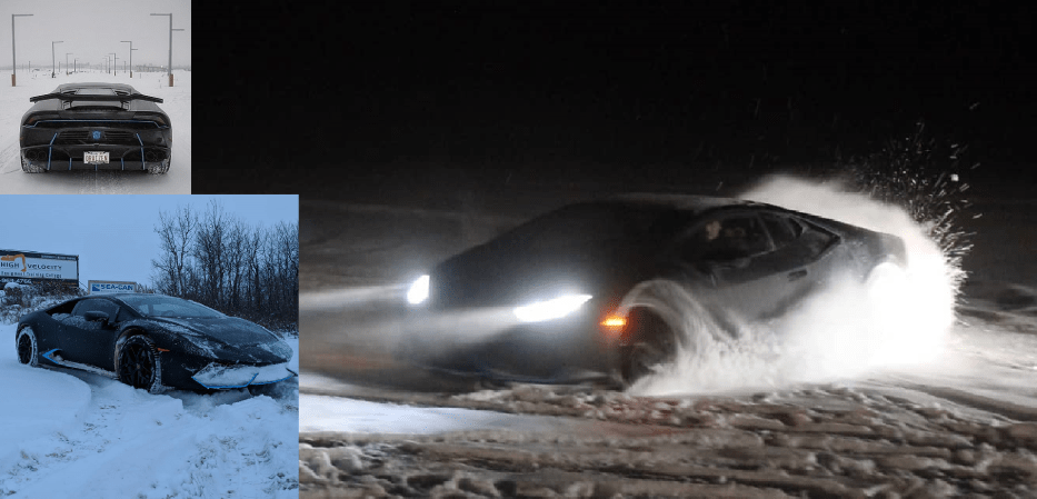 Watch the Off-Road Lamborghini Huracan Sterrato Sling Big Rooster Tails