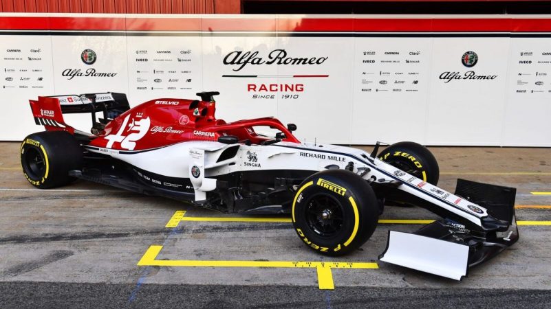 Alfa Romeo Racing Launches 2019 F1 Car During Barcelona Winter Testing