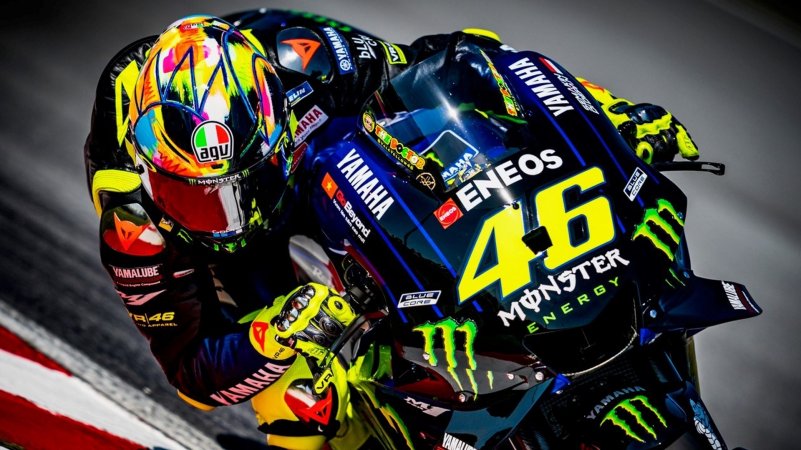 7-Time MotoGP Champ Valentino Rossi Shows Off Freehand-Designed AGV Pista GP R Helmet