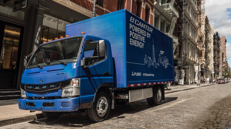 Fleet of Fuso eCanter Electric Delivery Trucks Finally Hit the Road With Penske