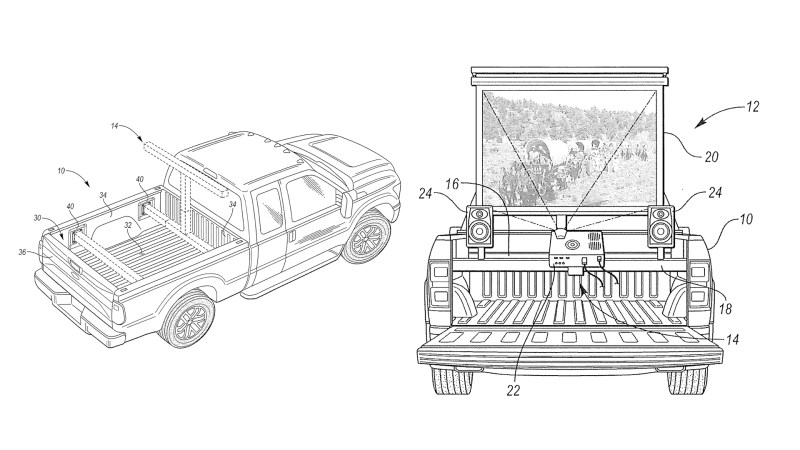 Ford’s New Patent for the F-150 Pickup Truck Wants You to Netflix and Chill