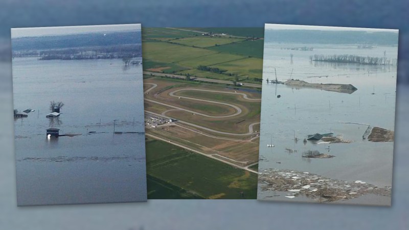 Popular Iowa Race Track and Drag Strip Under 14 Feet of Water Amid Record Midwest Flooding