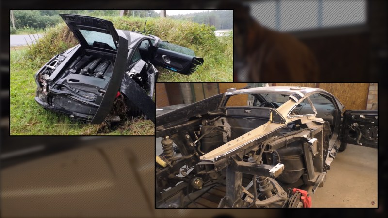 Watch a Mad Genius Carefully and Lovingly Repair a Totaled Lamborghini Gallardo