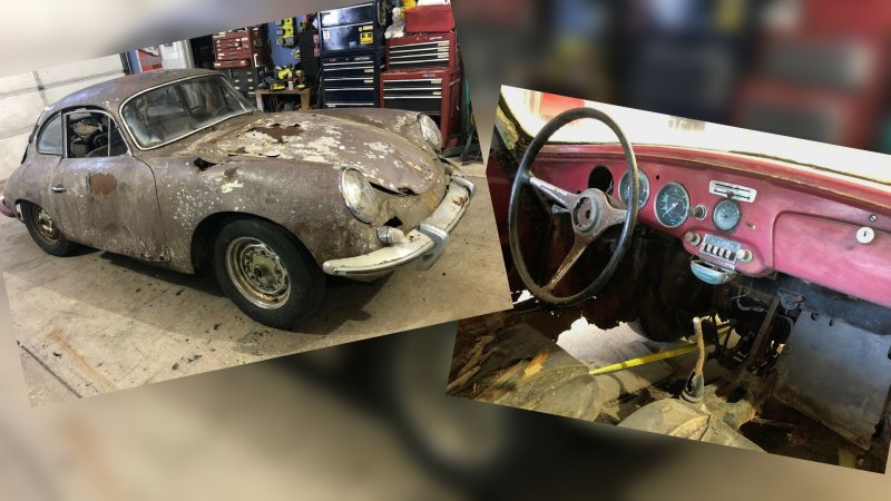 Rustbucket 1962 Porsche 356 Might Be the Nastiest Numbers-Matching Example Left