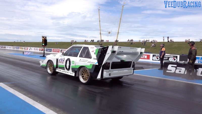 Watch an 891-HP Audi Quattro S1 Rally Car Run a 10-Second Quarter-Mile