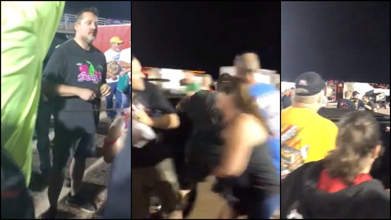 Video Shows NASCAR Legend Tony Stewart Punching Rude Fan at Minnesota Dirt Track