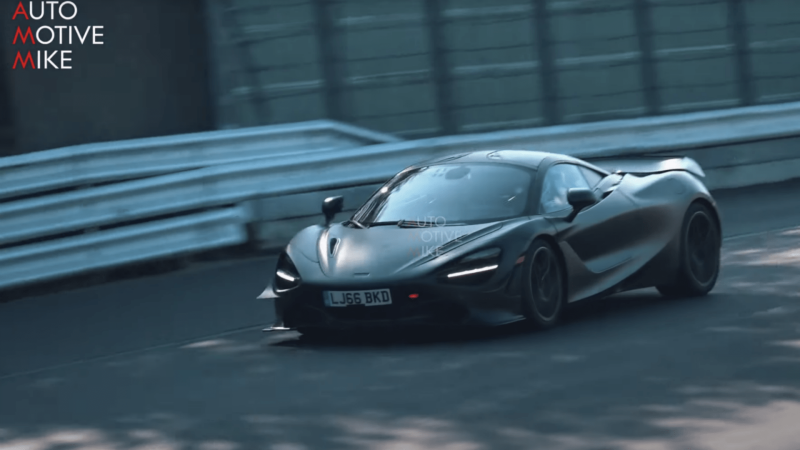 Possible McLaren 750LT Prototype Spied Running at Nurburgring With Extreme Aero Upgrades