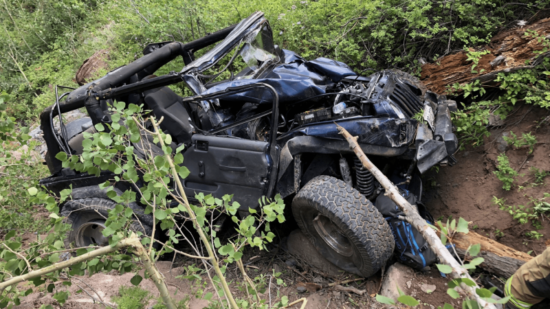 Rescue Teams Save Elderly Couple Who Tumbled 450 Feet off Imogene Pass in Jeep Wrangler