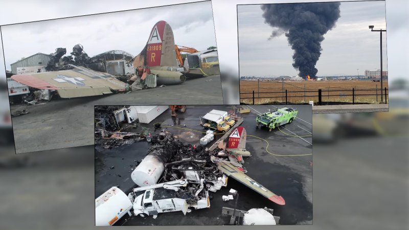 NTSB Searching for Clues in WWII-Era B-17 Bomber Crash That Killed 7