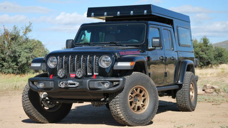 All-in-One AT Summit Habitat Camper for Jeep Gladiator Is Built to Go Off-Grid