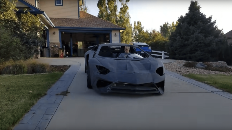 3D-Printed Lamborghini Aventador Built by Father and Son Can Now Drive Under Its Own Power