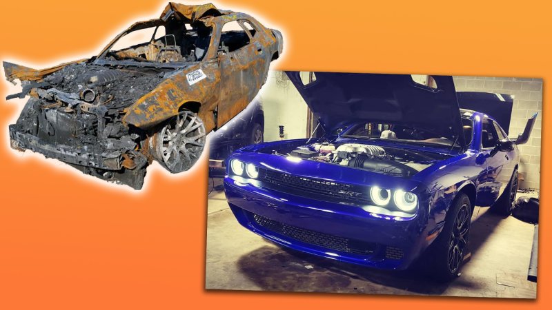 This Fire-Ravaged Dodge Challenger Hellcat Restoration Took Nine Painstaking Months