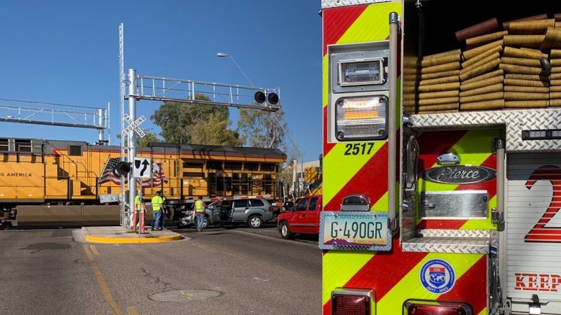 Watch a Woman Get Pulled From Stalled SUV Moments Before Train Crash