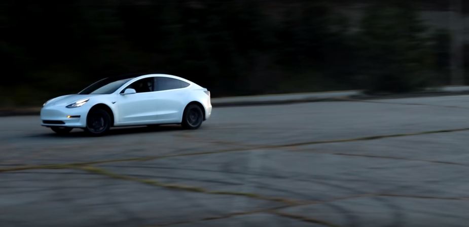 Watch YouTubers Drift a Tesla Model 3 As If It Were a Nissan 240SX