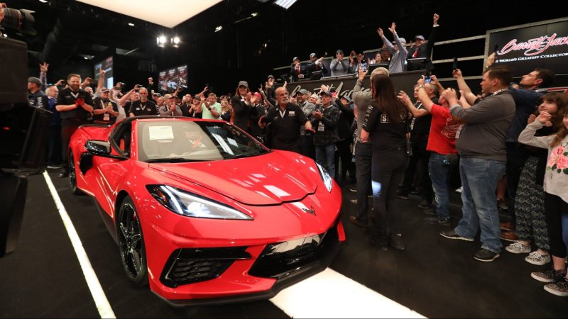 2020 Chevrolet Corvette C8 VIN 001 Sells for $3M at Barrett-Jackson Scottsdale