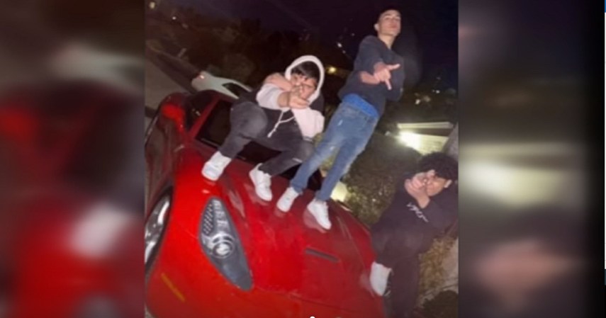 Teens Caught Jumping on Parked Ferrari California on the Hook for $6,000 in Damages