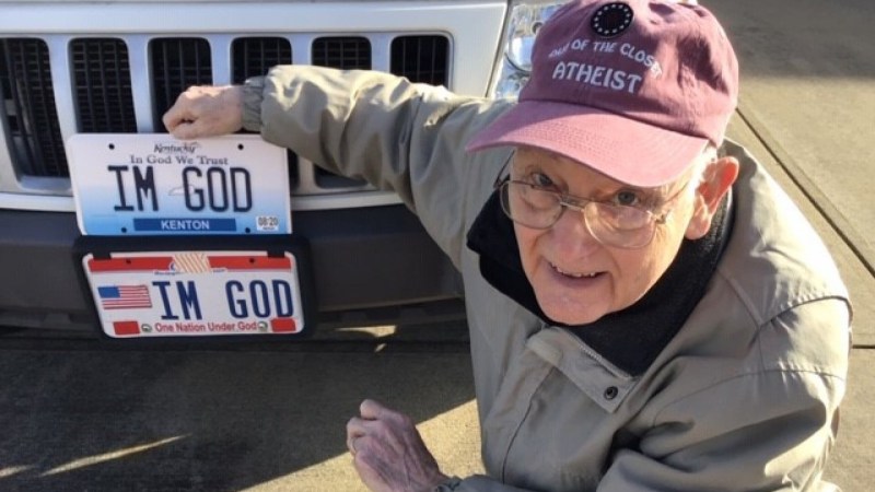 Triumphant Man Granted ‘IM GOD’ License Plate After Kentucky Legal Battle