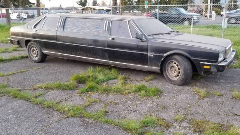 This Trashed Maserati Quattroporte III Limo Is Like the Sad End of an <em>E! True Hollywood Story</em>