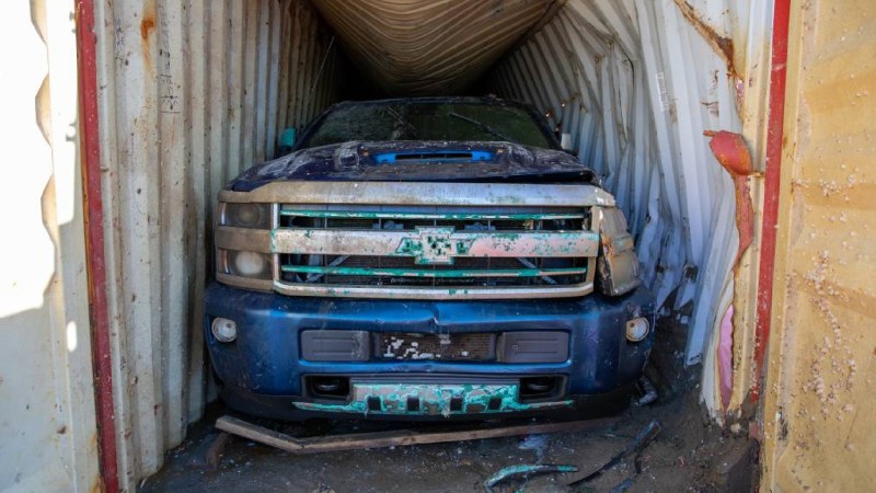 Pair of Chevrolet Silverados Yanked From Ocean Floor After 22 Months Underwater