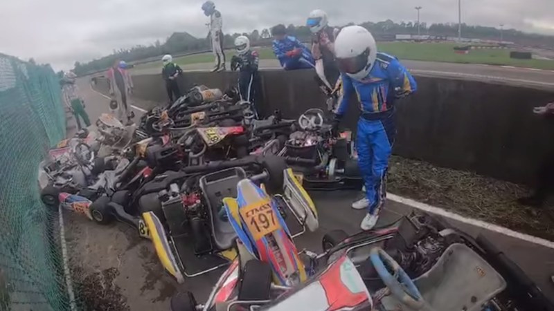 This Disastrous Pit Lane Pileup Is a Comedy of Errors