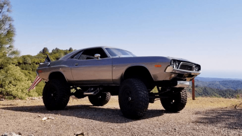 For Sale: Battle-Ready 1973 Dodge Challenger on a Military Truck Chassis