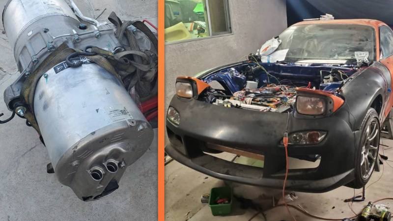 This Tesla-Swapped Mazda RX-7 Is Sure to Upset a Few Purists