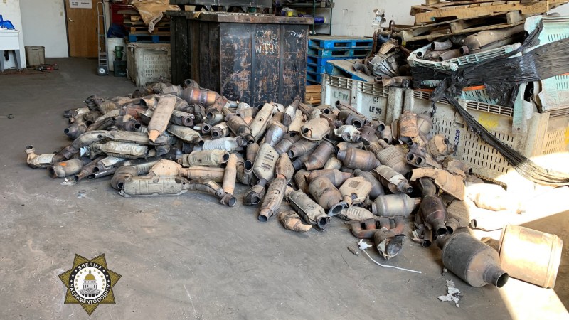 Cops Seize 2,000 Stolen Catalytic Converters and $300,000 Cash in California Garage Bust